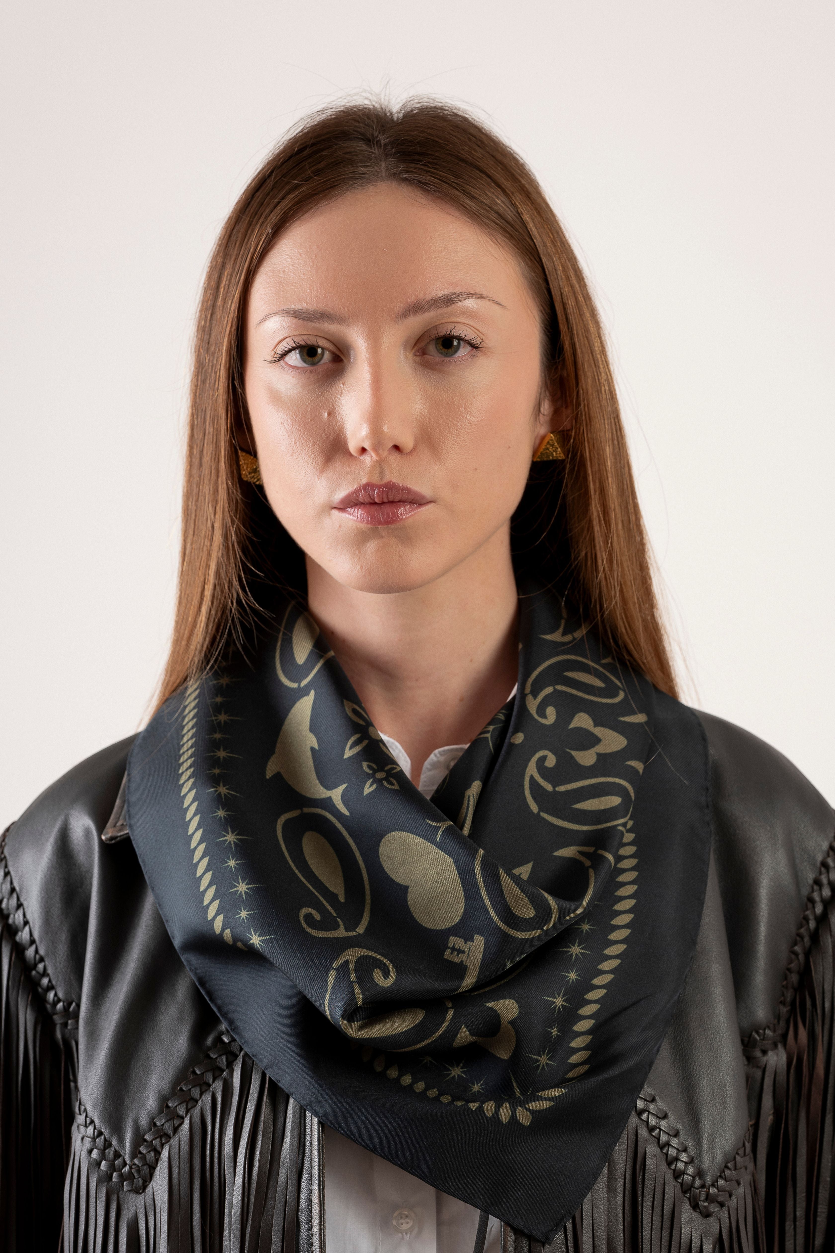 Foulard "Forte e Gentile" - Verde