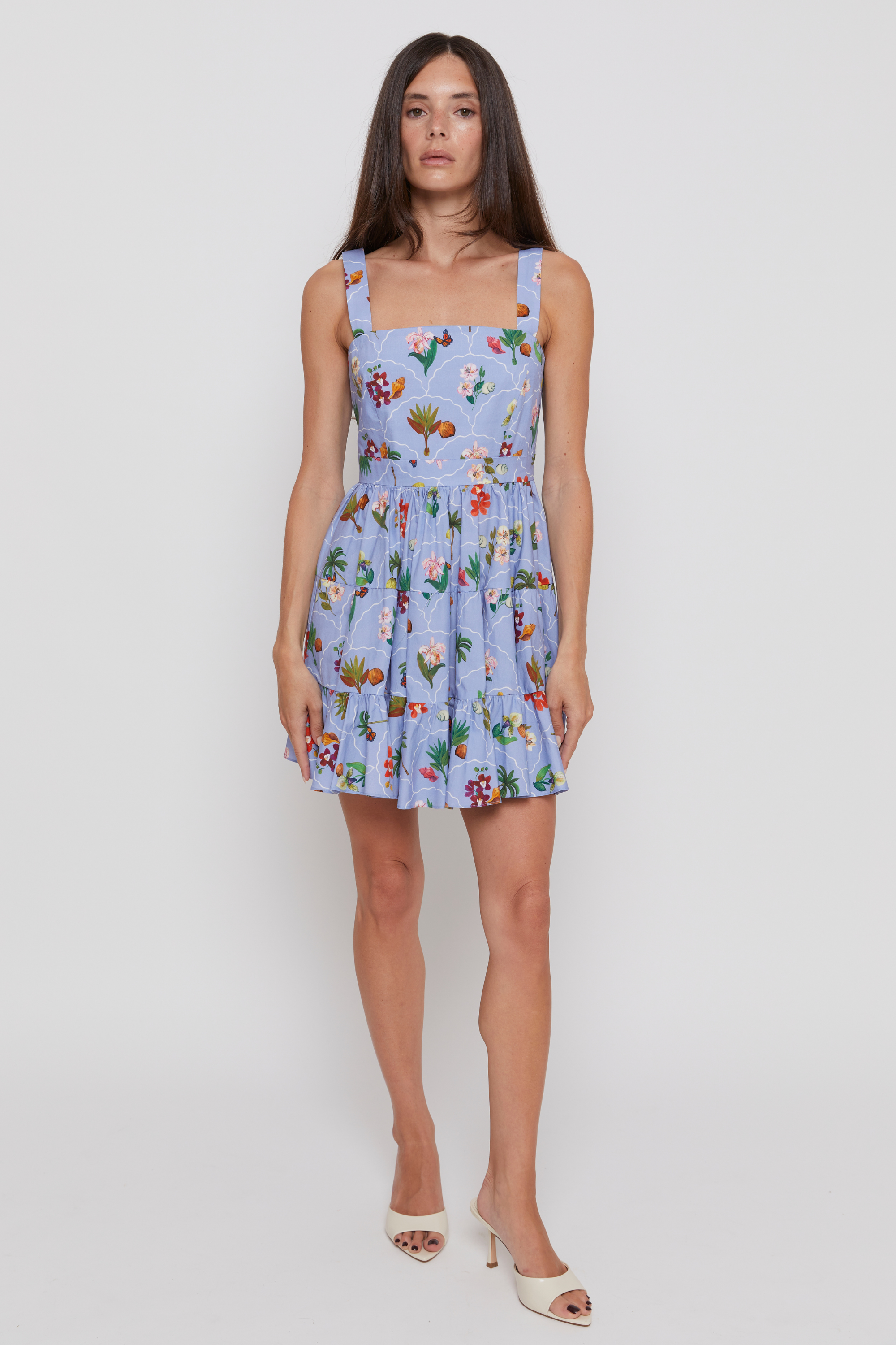 Demetra Short Dress - Blue Botica