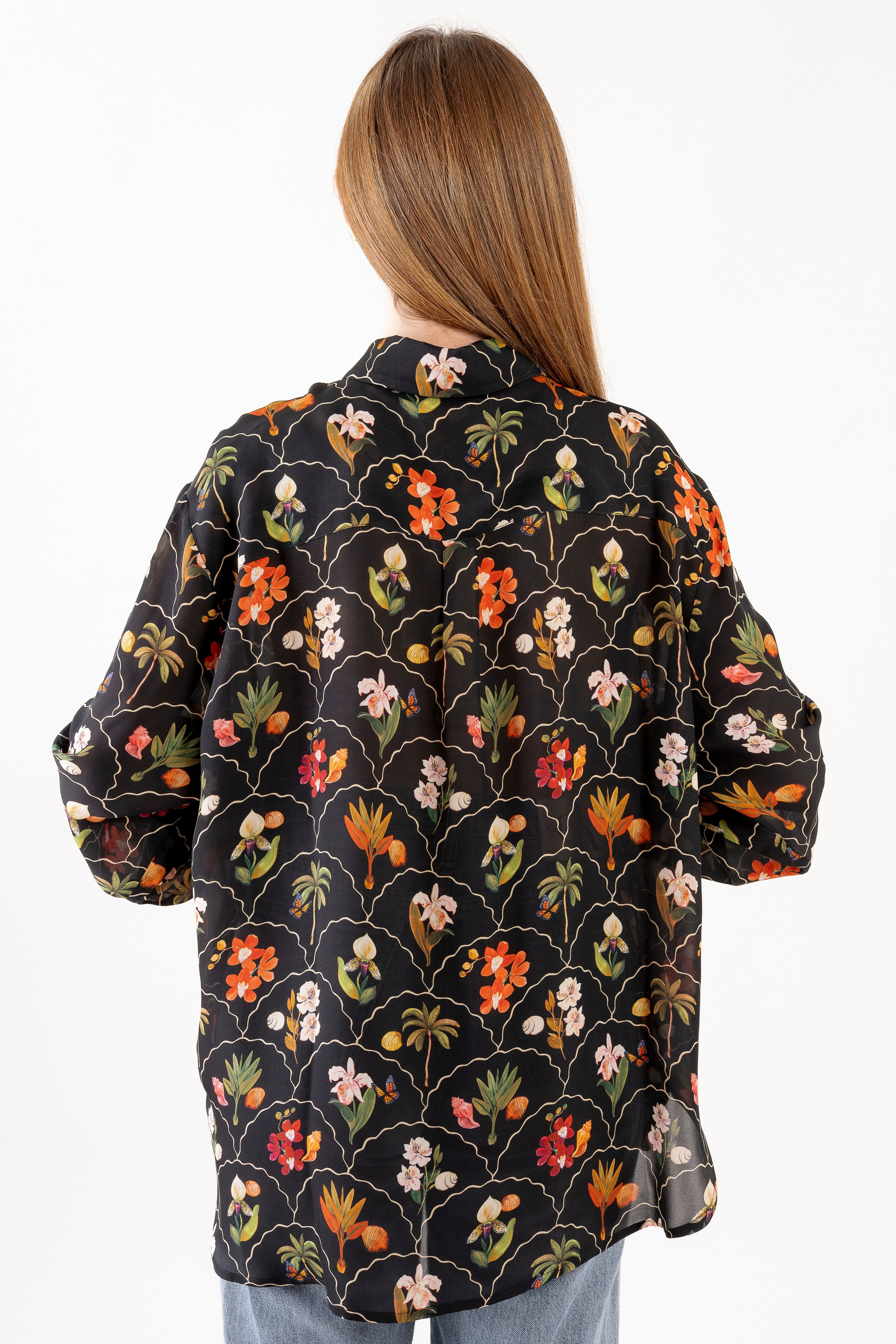 Sunset Shirt - Dark Botanica