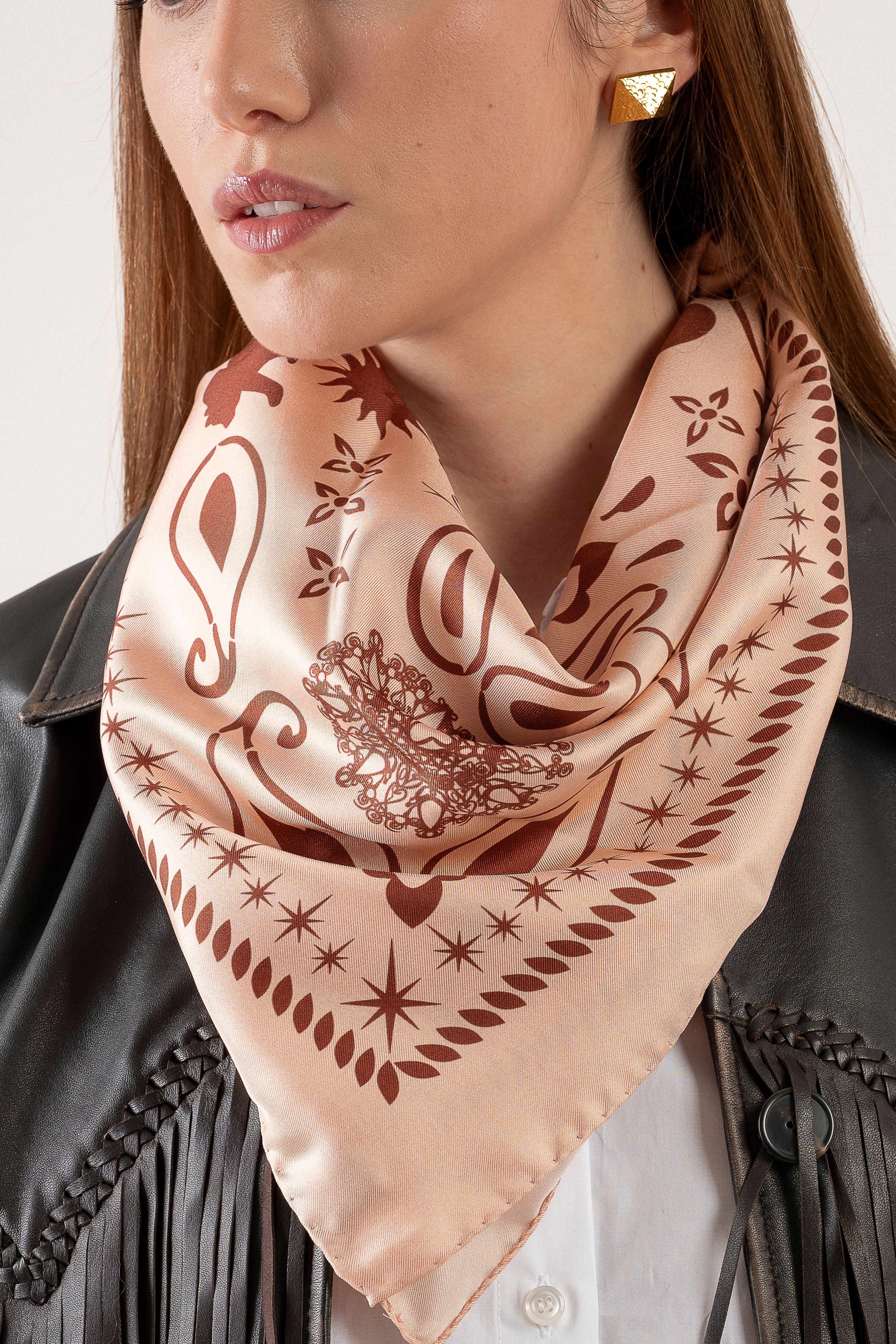 Foulard "Forte e Gentile" - Rosa