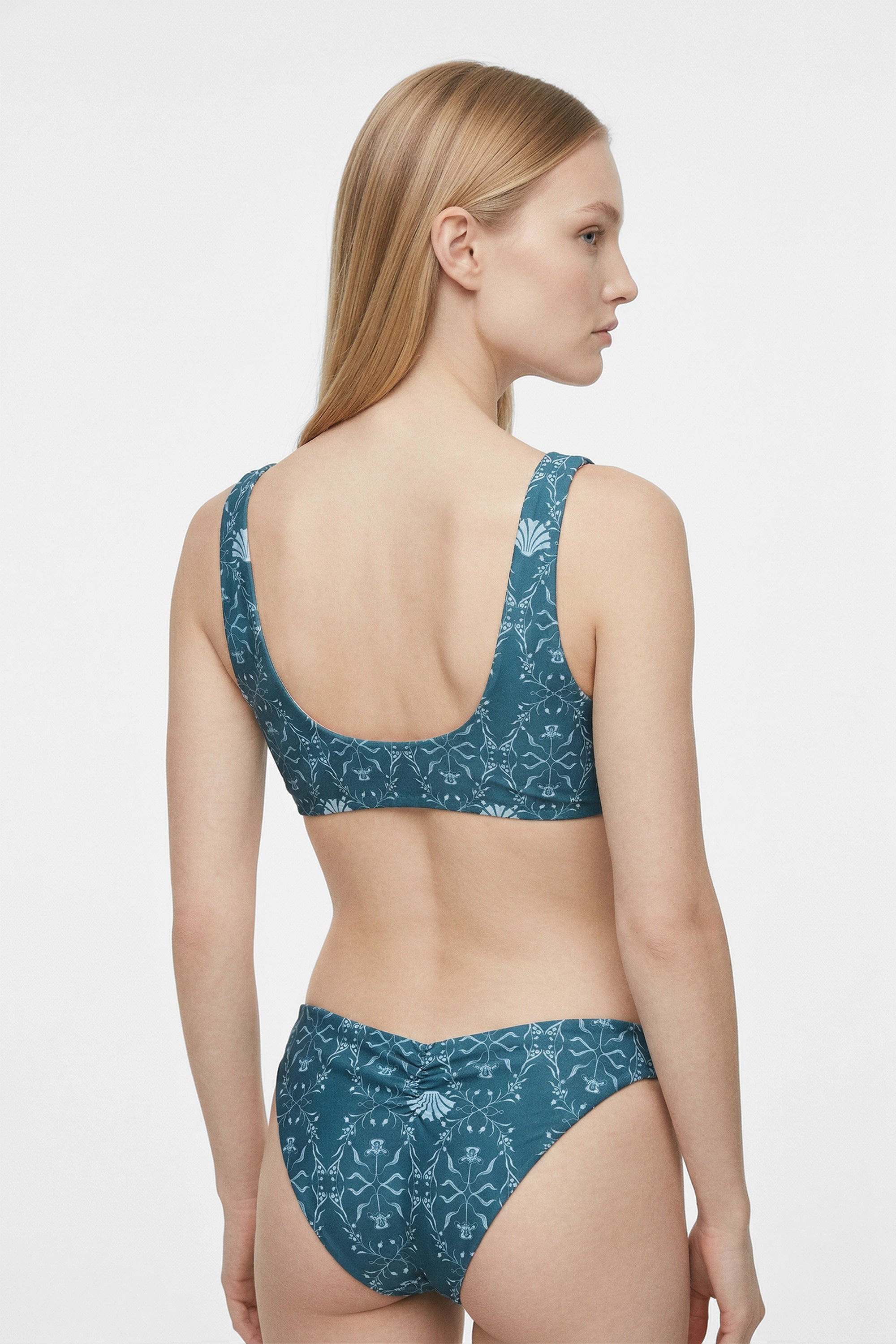 Frida Top & Basic Slip - SeaFlower Aqua