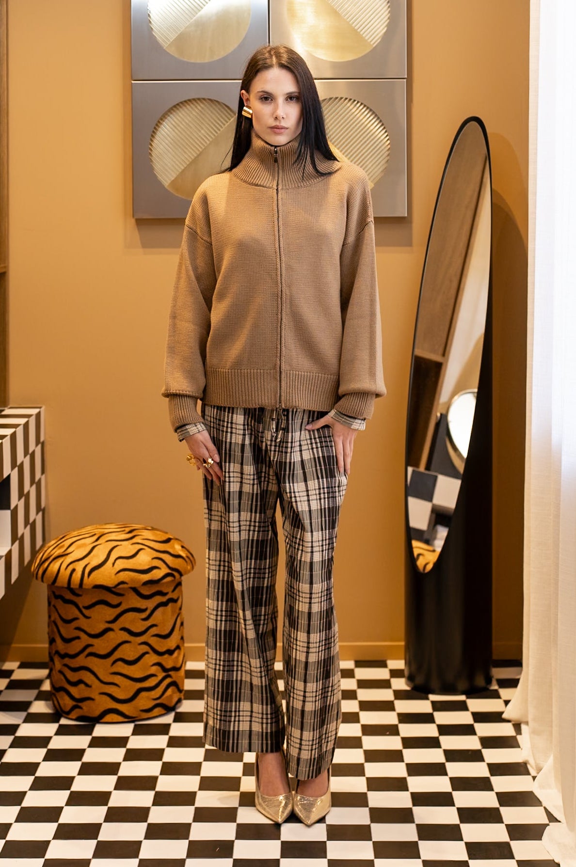 NORA CARDIGAN - CARAMEL
