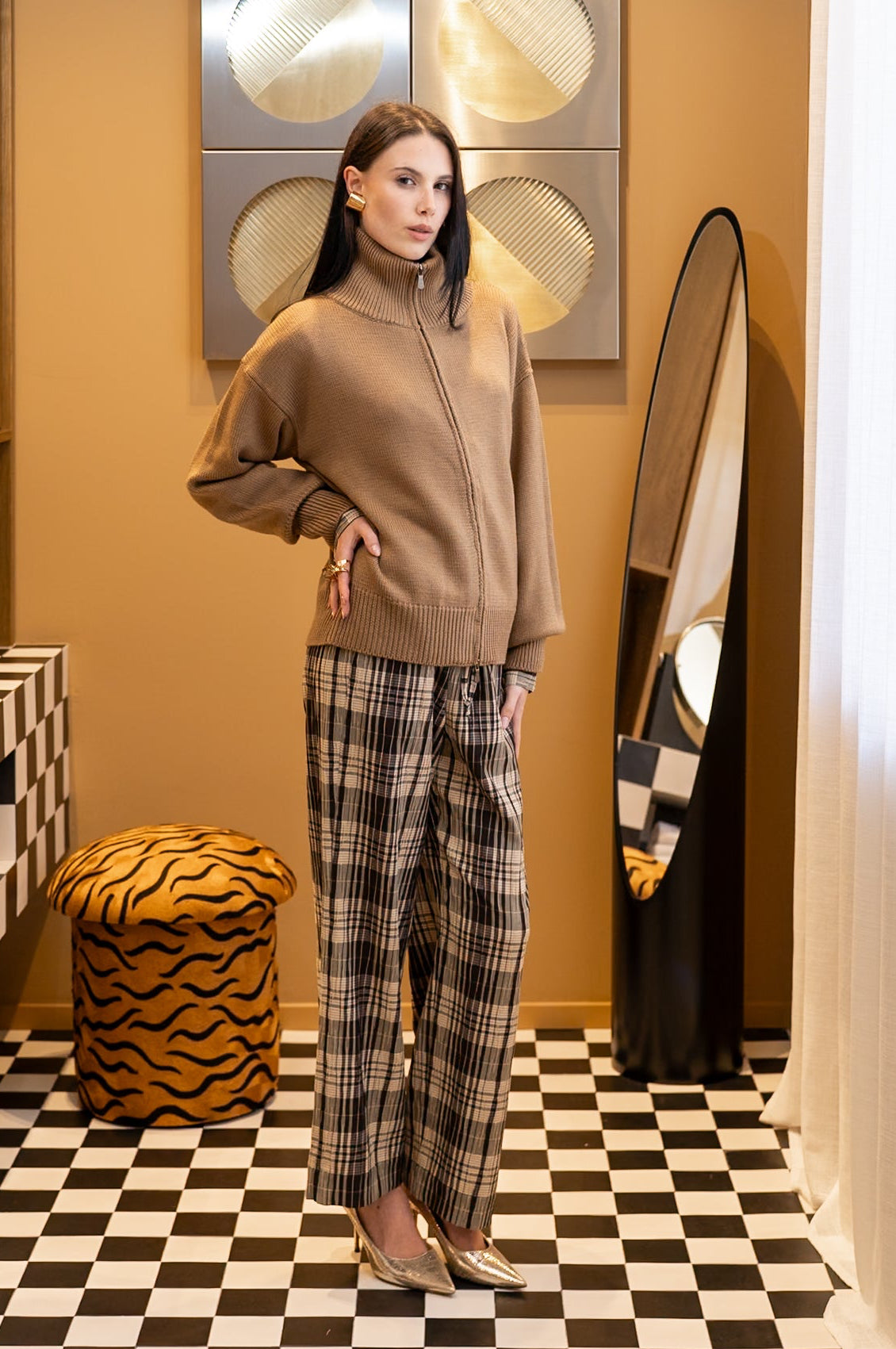 NORA CARDIGAN - CARAMEL