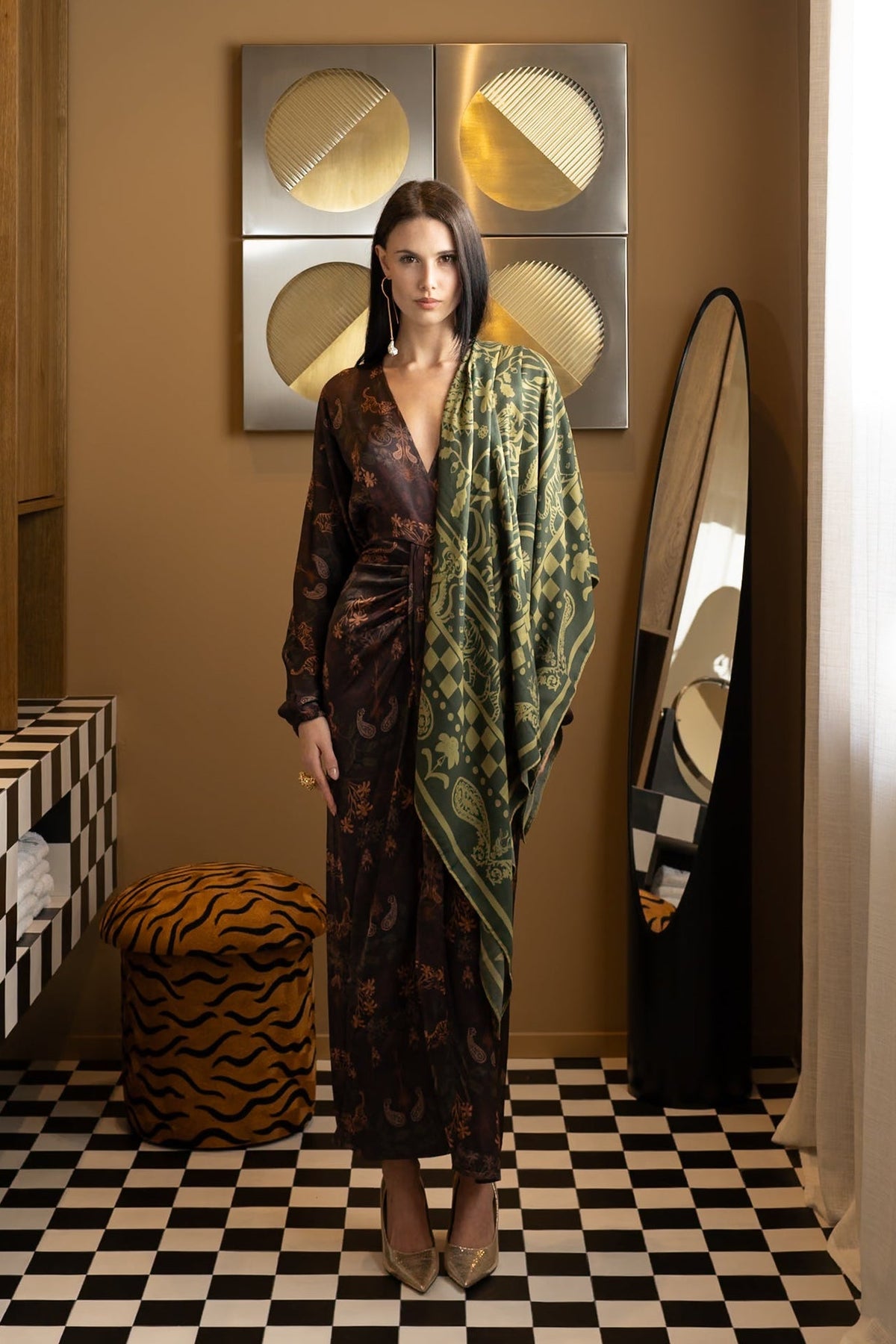 TIGER LILY SCARF - GREEN