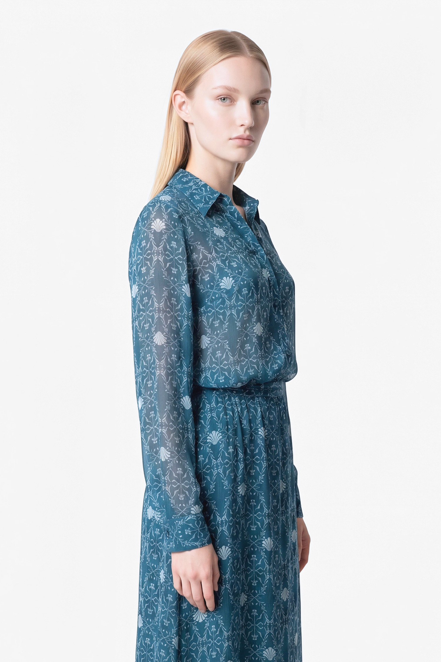 Sunset Shirt - Seaflower Aqua