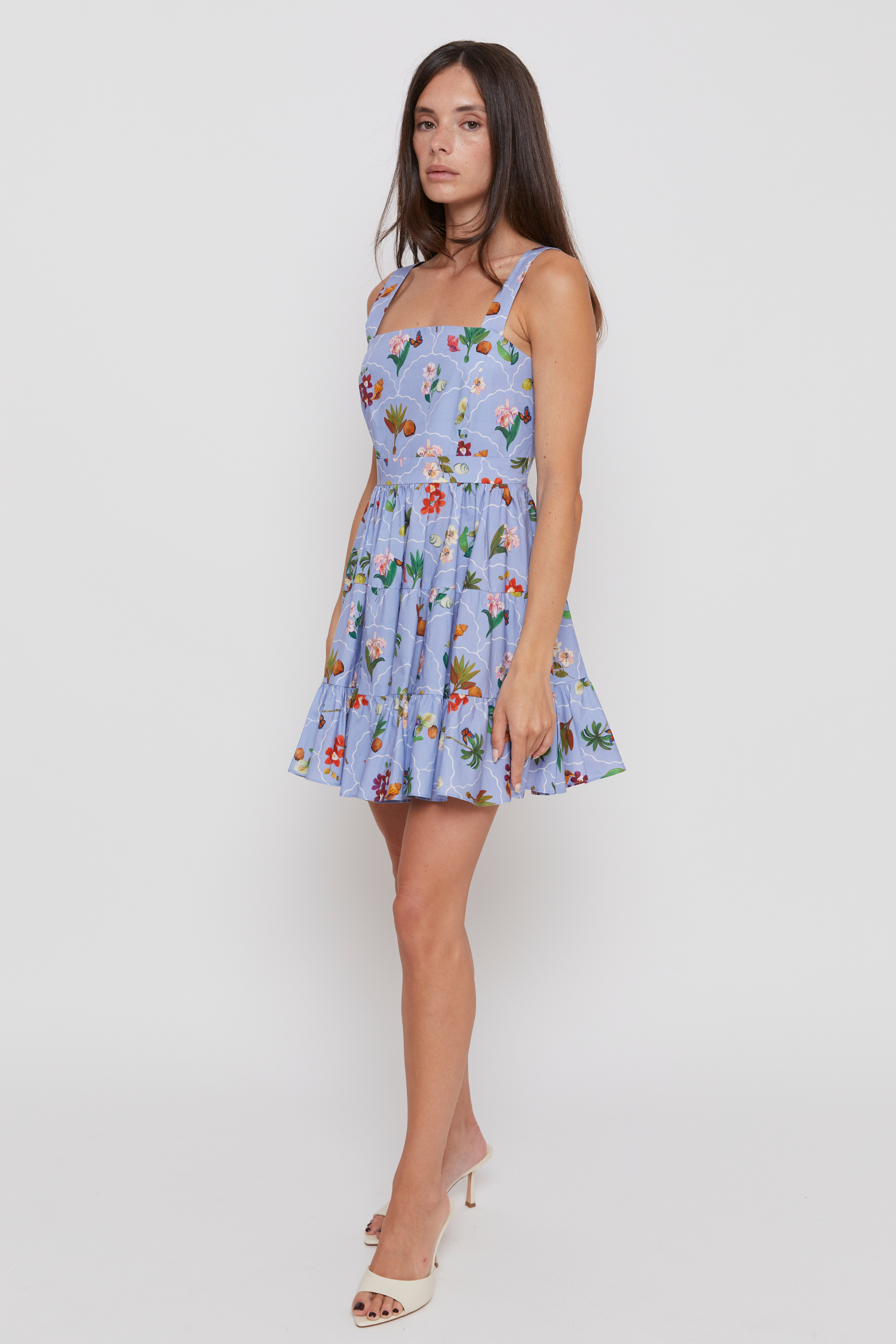 Demetra Short Dress - Blue Botica