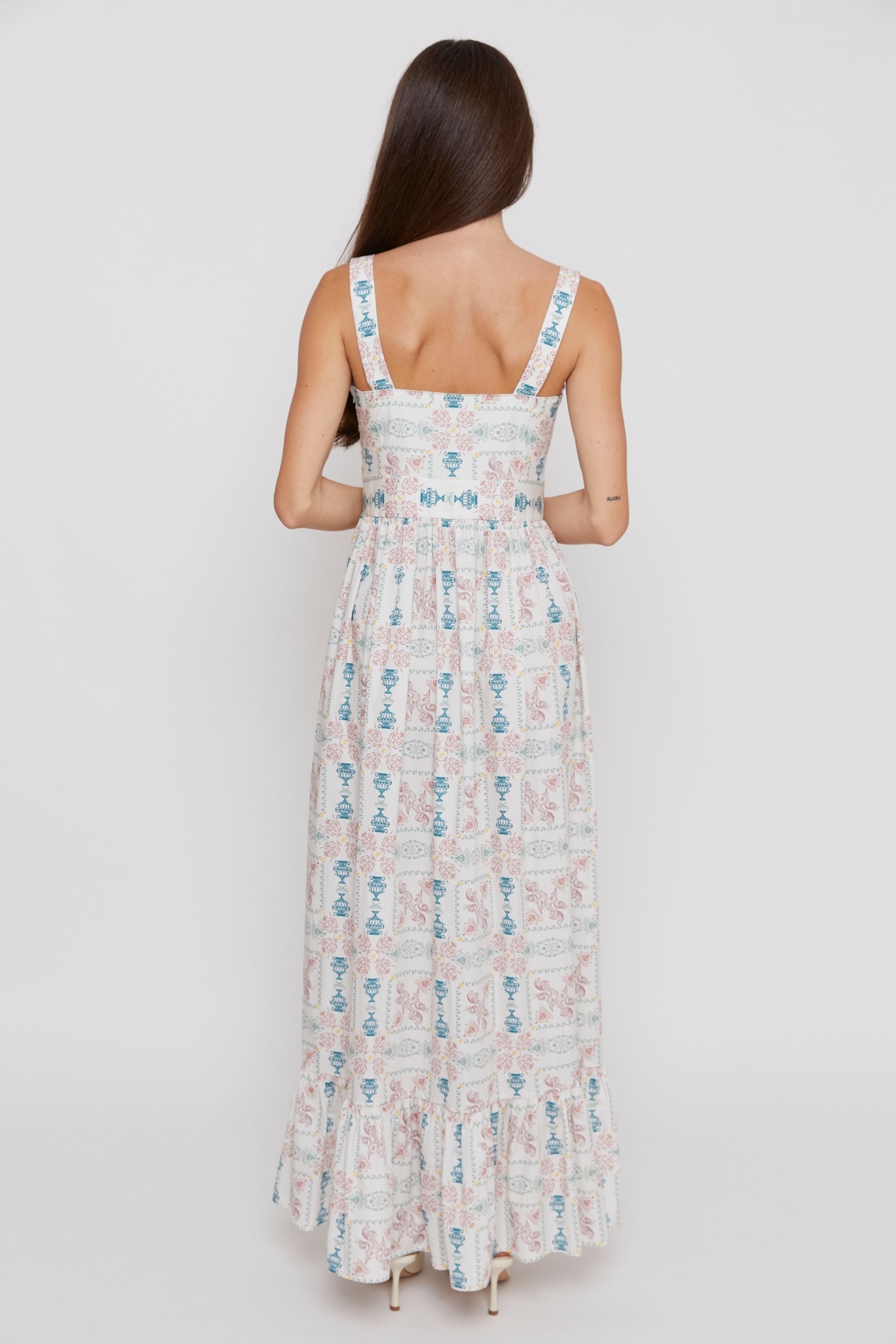 Demetra long Dress - Atlantide Mediterranea