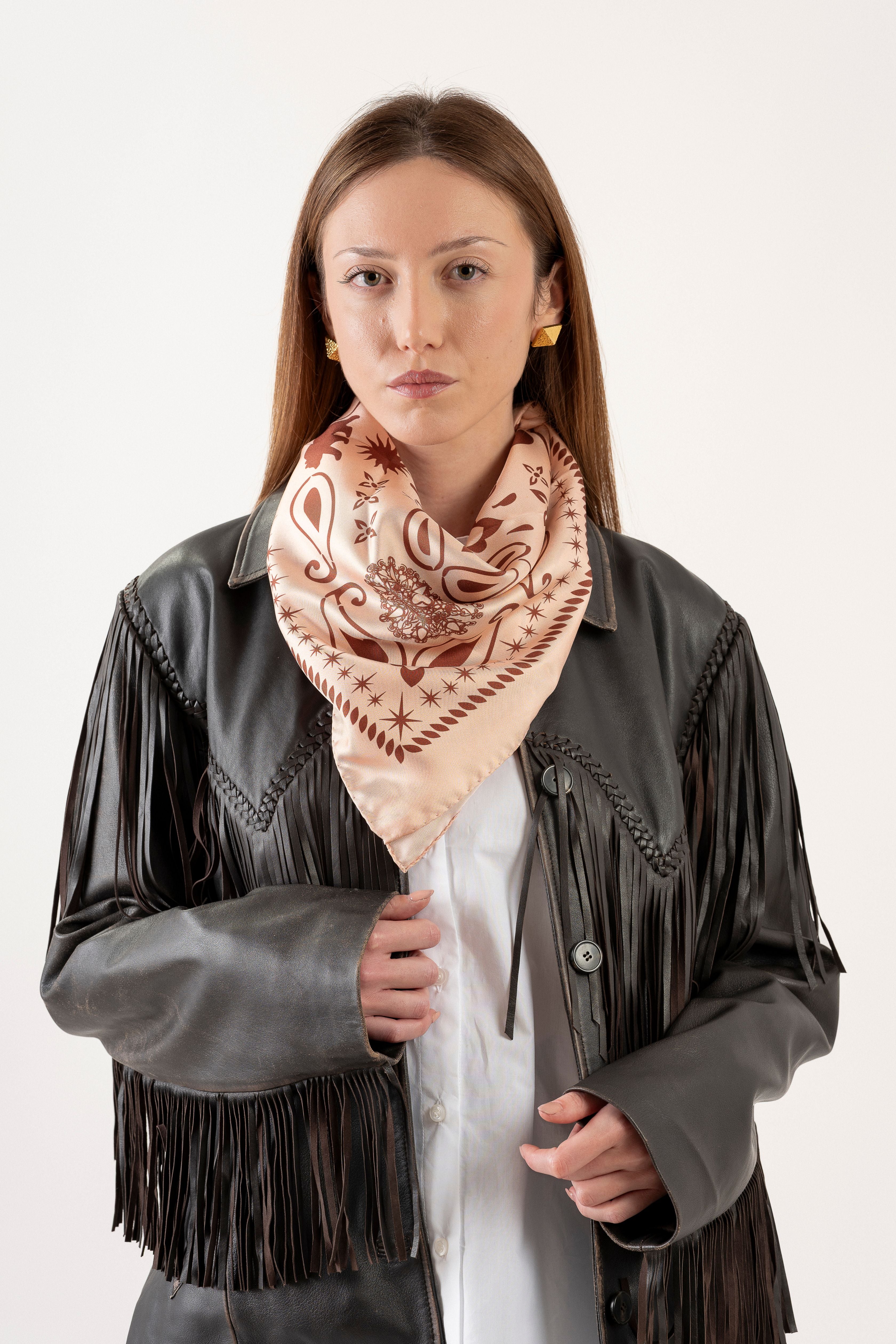 Foulard "Forte e Gentile" - Rosa