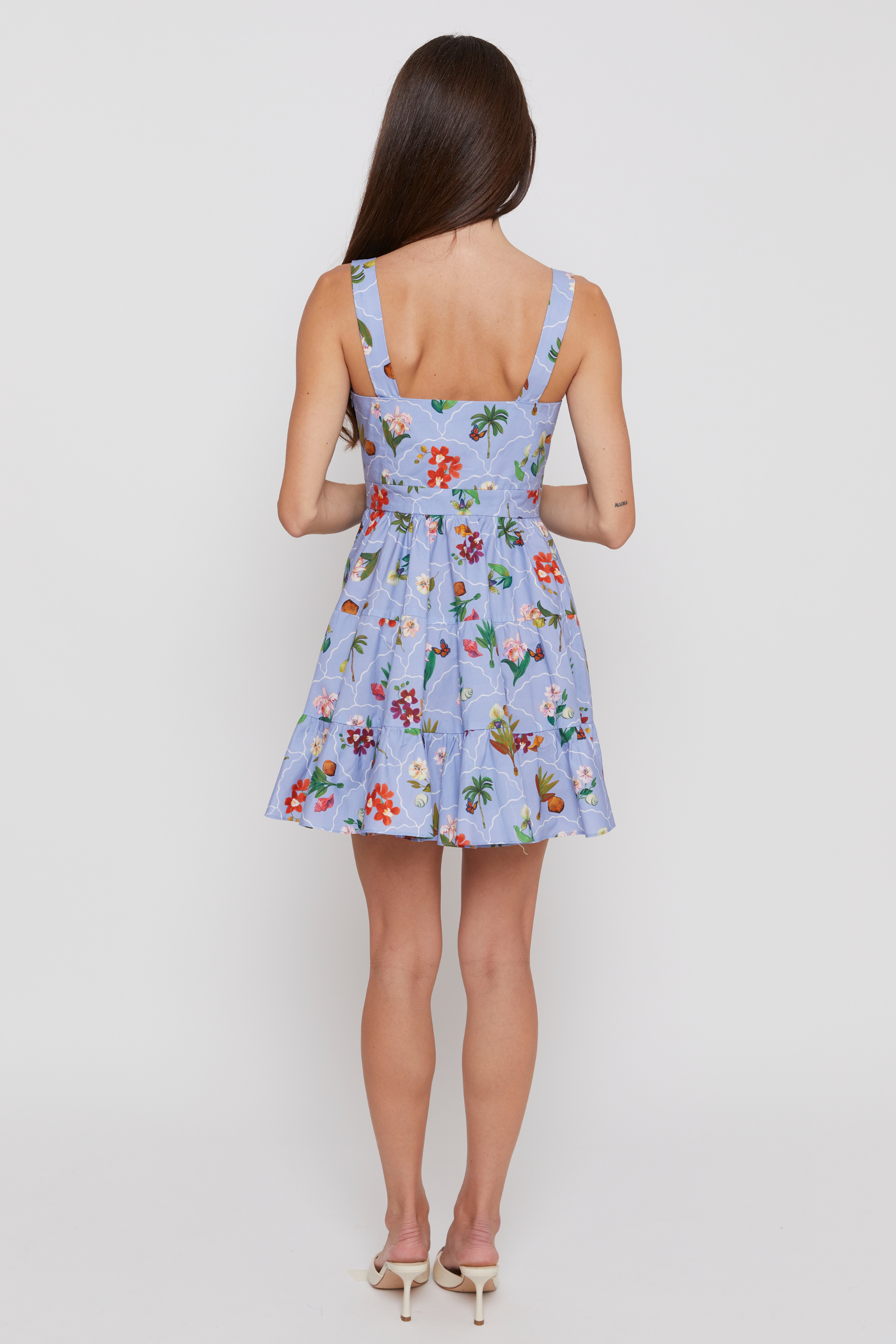 Demetra Short Dress - Blue Botica