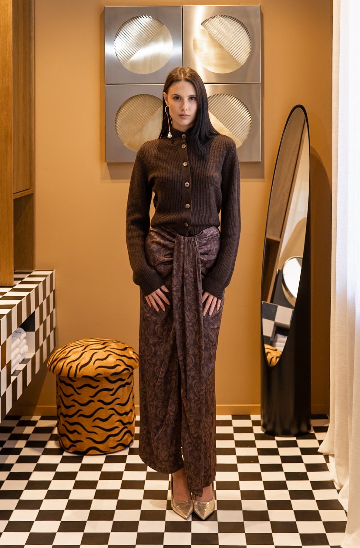 MIRAE CARDIGAN - CHOCOLATE