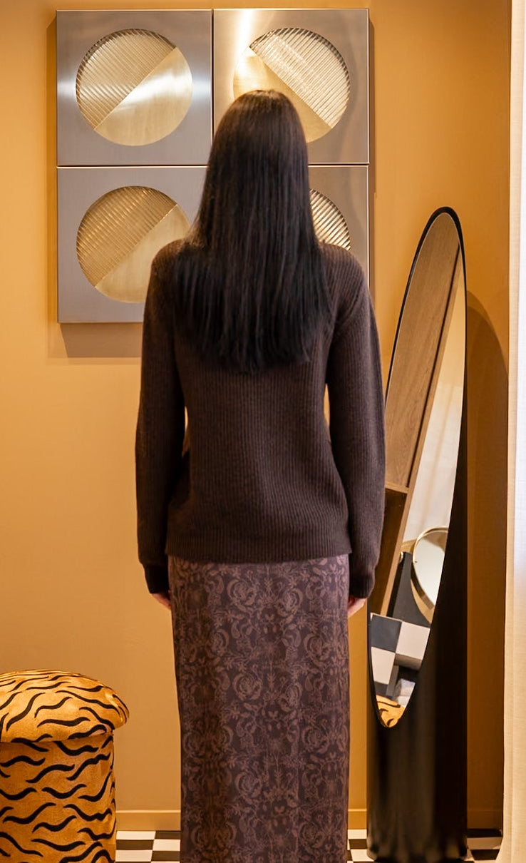 MIRAE CARDIGAN - CHOCOLATE