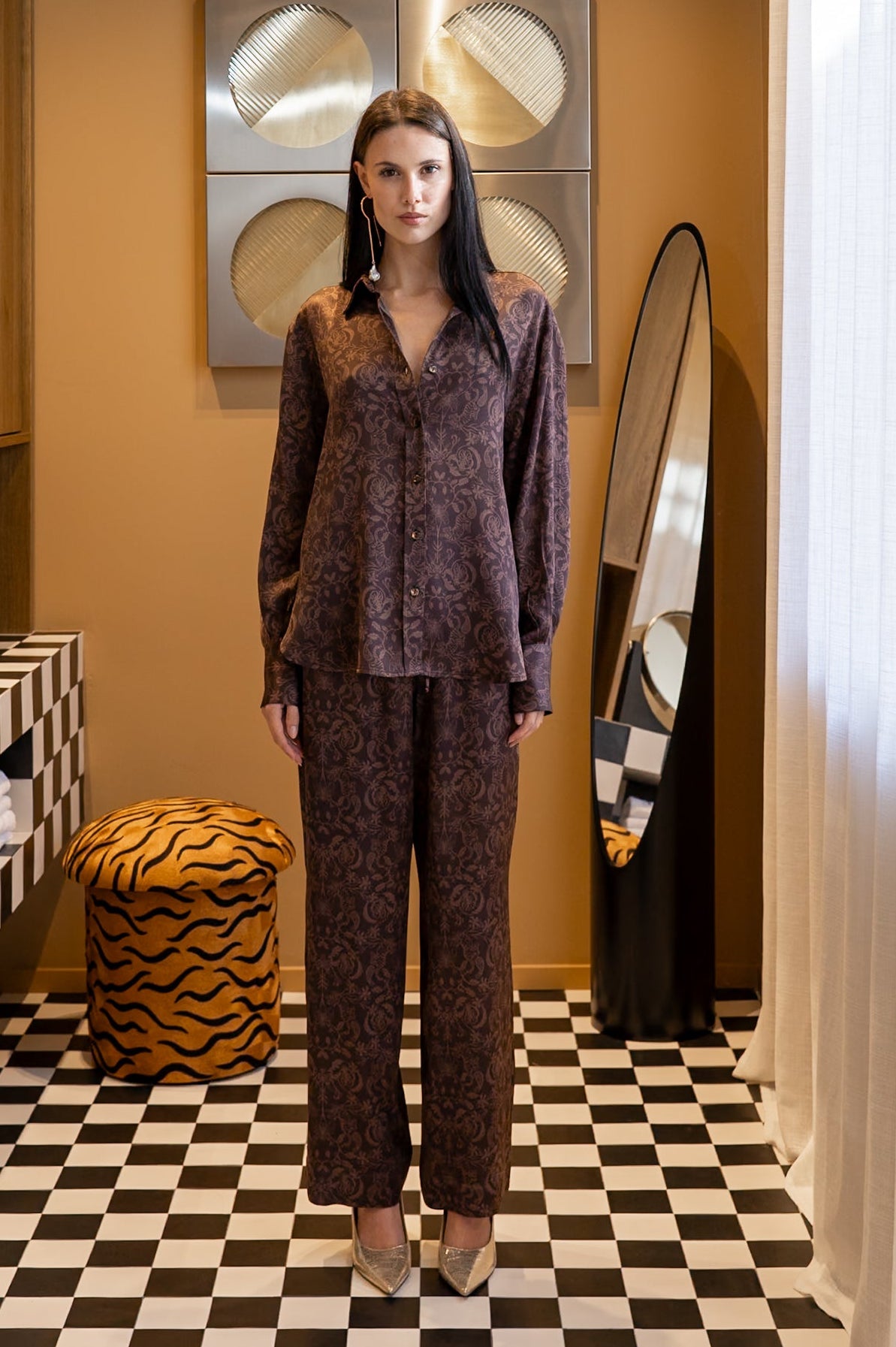 SUNSET SHIRT - ANIMALIA RUST
