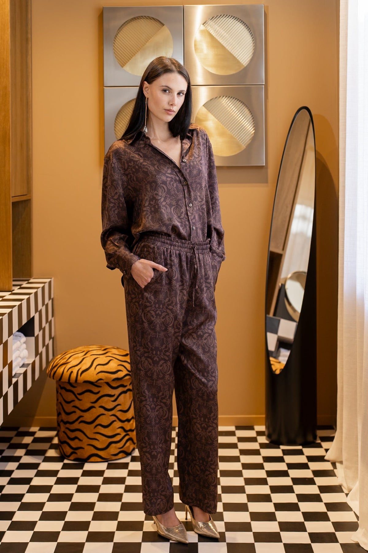 SUNSET SHIRT - ANIMALIA RUST