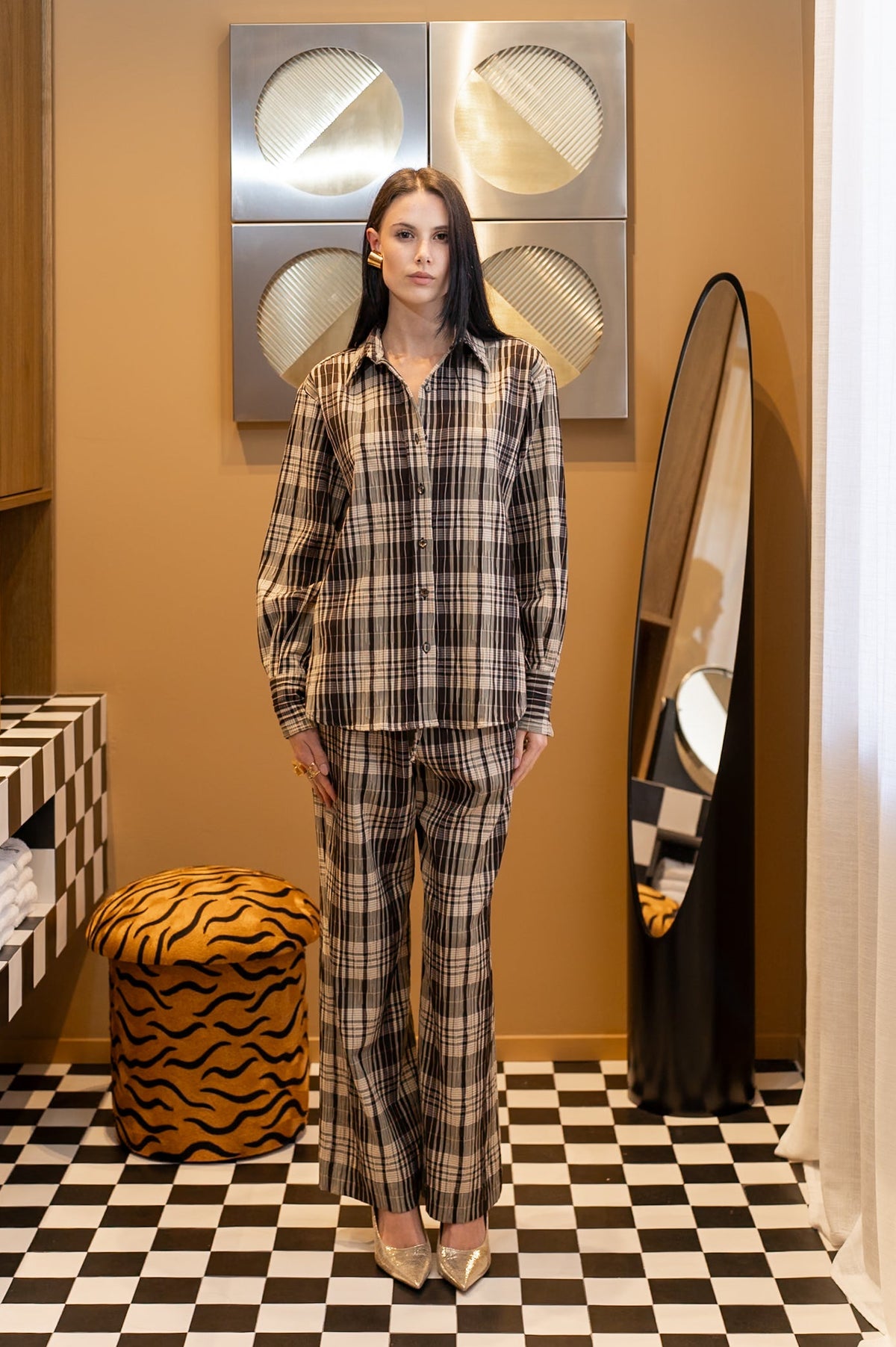 SUNSET SHIRT - CHOCOLATE CHECK