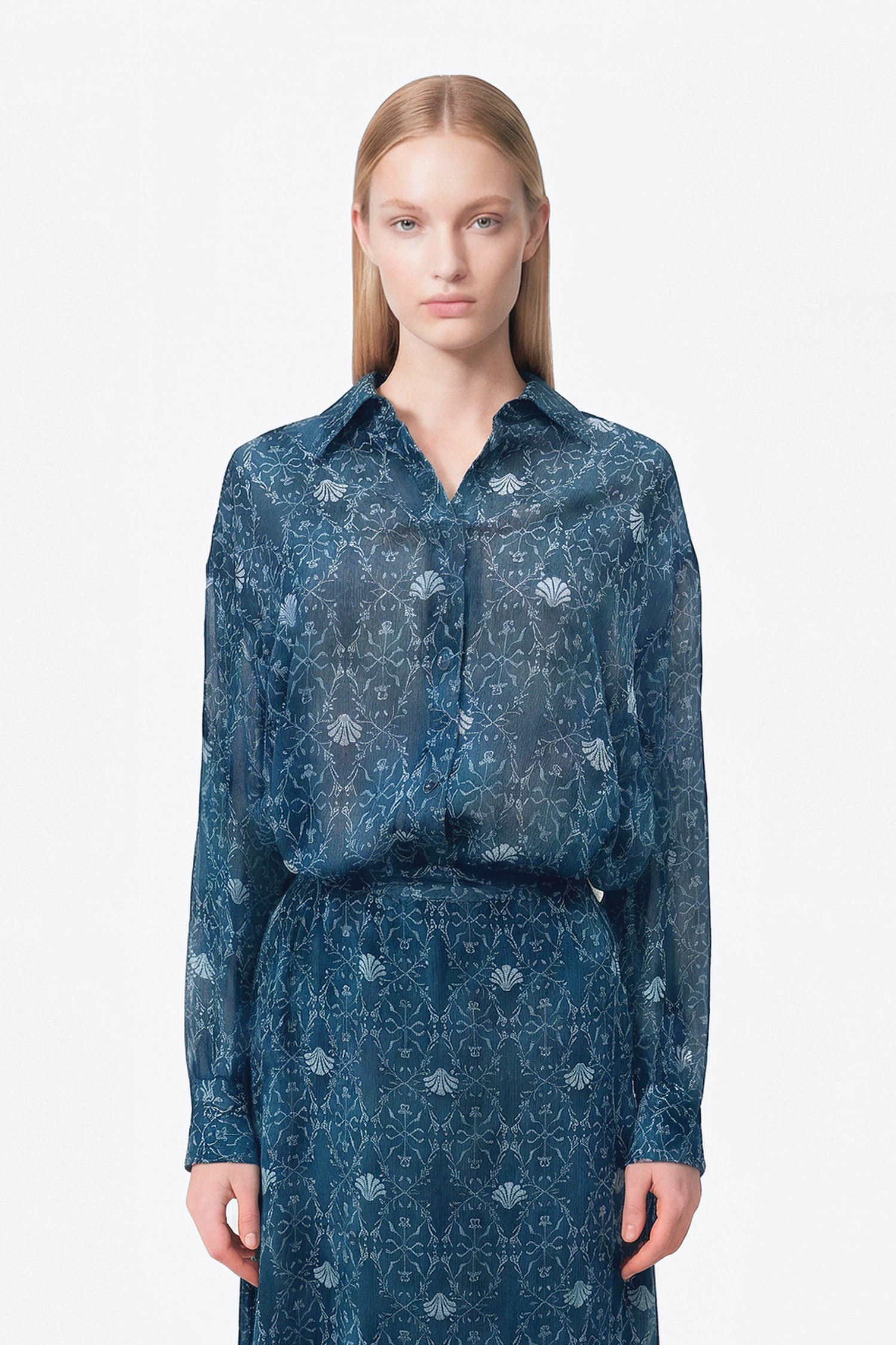 Sunset Shirt - Seaflower Aqua