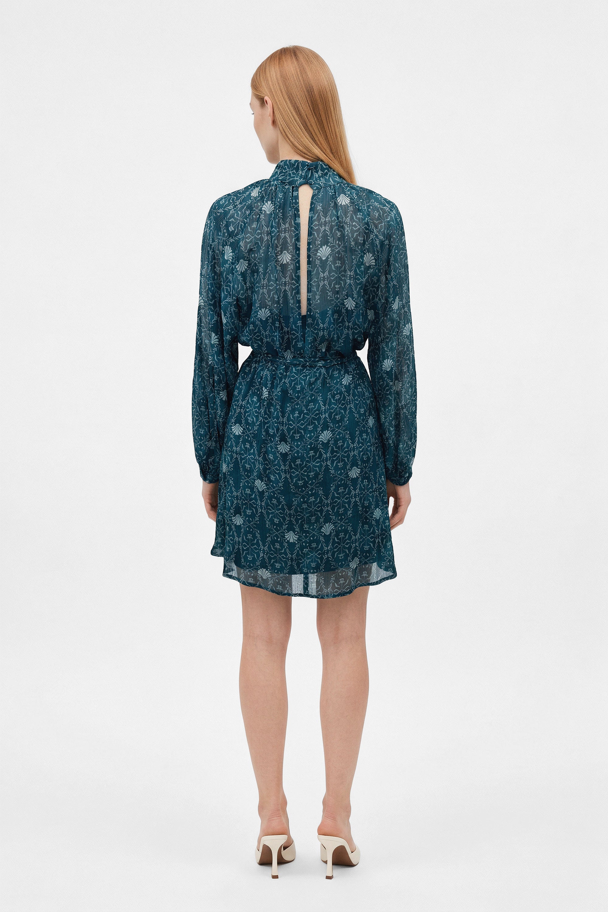 Aura Short Dress - SeaFlower Aqua