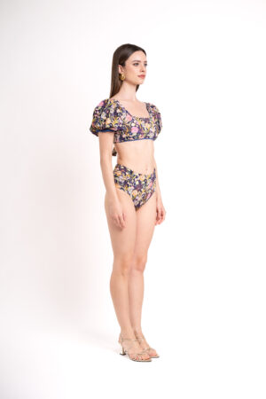 Marea Top + Shell Slip - Blue Peonies - immagine 5