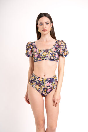 Marea Top + Shell Slip - Blue Peonies - immagine 4