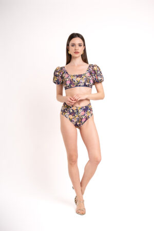 Marea Top + Shell Slip - Blue Peonies - immagine 2