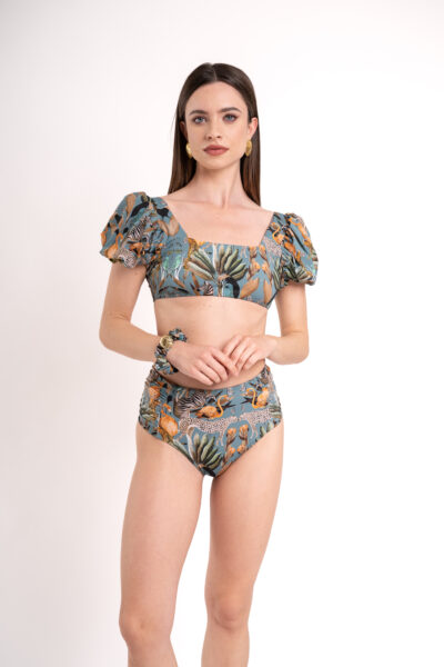 Marea Top + Shell Slip - Ocean Jungle