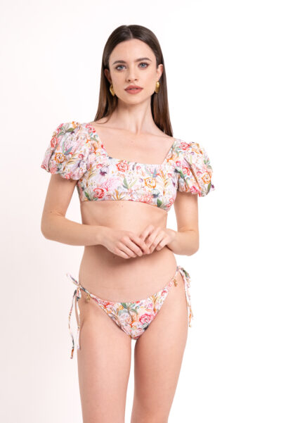 Marea Top + Slip Laccetti - Milk Peonies