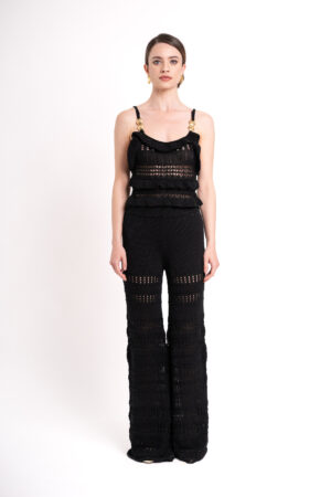 Soft Knitted Pants - Black - immagine 4