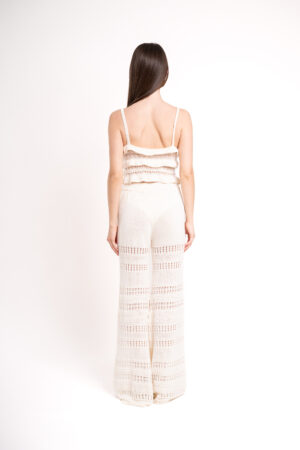 Soft Knitted Pants - Cream - immagine 5