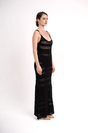 Spuma Knitted Dress - Black - immagine 3