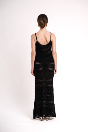 Spuma Knitted Dress - Black - immagine 2