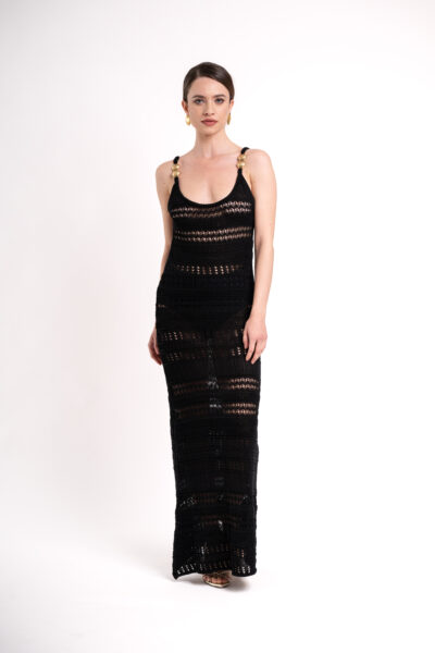 Spuma Knitted Dress - Black