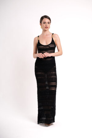 Spuma Knitted Dress - Black - immagine 5