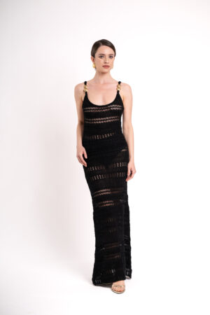 Spuma Knitted Dress - Black - immagine 4