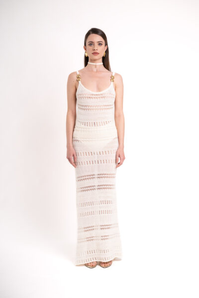 Spuma Knitted Dress - Cream