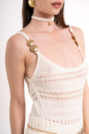 Spuma Knitted Dress - Cream - immagine 2