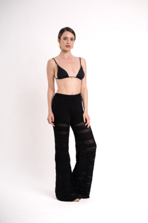 Soft Knitted Pants - Black - immagine 2