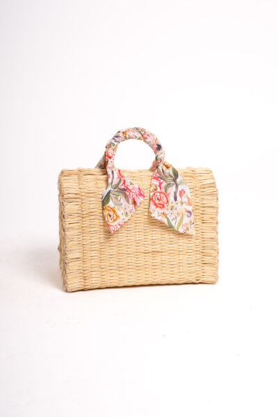 Vimini Bag Small Size - Milk Peonies